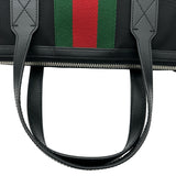 グッチ GUCCI シェリーライン2WAYトート 619750 ブラック レザー/キャンバス メンズ トートバッグ