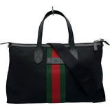 グッチ GUCCI シェリーライン2WAYトート 619750 ブラック レザー/キャンバス メンズ トートバッグ