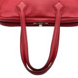 エルメス HERMES ヴィクトリアエラン38 □Q刻印 ルージュカザック シルバー金具 トリヨン レディース ショルダーバッグ