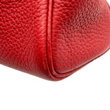 エルメス HERMES ヴィクトリアエラン38 □Q刻印 ルージュカザック シルバー金具 トリヨン レディース ショルダーバッグ