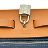 エルメス HERMES エールバッグジップPM W刻印 ネイビー/シルバー金具 トワル レディース ショルダーバッグ