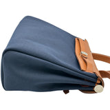 エルメス HERMES エールバッグジップPM W刻印 ネイビー/シルバー金具 トワル レディース ショルダーバッグ