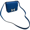 エルメス HERMES コンスタンスミニ C刻印　(2018年製) ブルーセリージュ シルバー金具 エプソン レディース ショルダーバッグ