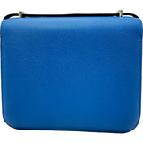 エルメス HERMES コンスタンスミニ C刻印　(2018年製) ブルーセリージュ シルバー金具 エプソン レディース ショルダーバッグ
