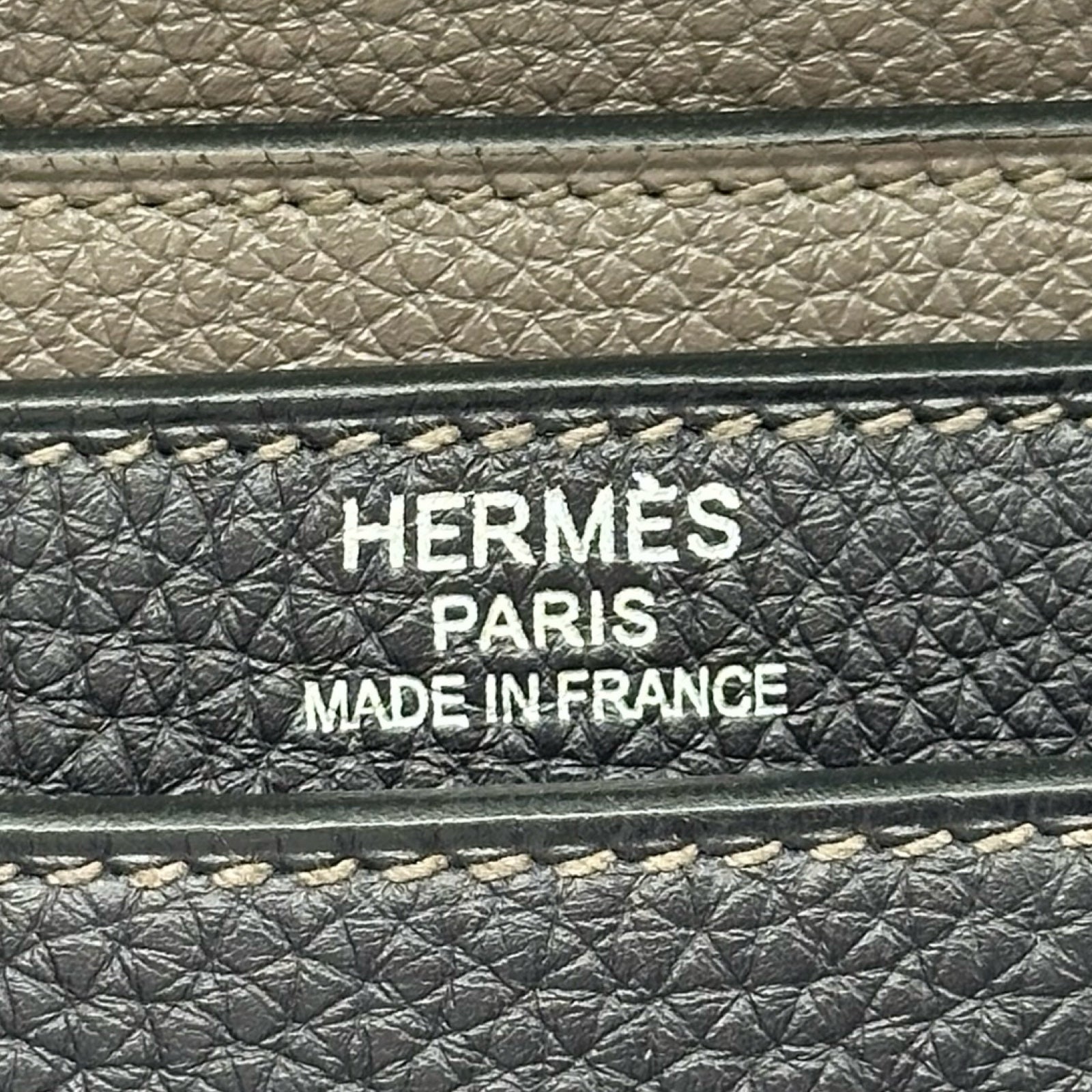 エルメス HERMES サックアデペッシュ41 ヴェルソ □Q刻印 レザン