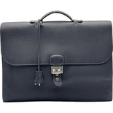 エルメス HERMES サックアデペッシュ41 ヴェルソ □Q刻印 レザン/エタン シルバー金具 トゴ メンズ ビジネスバッグ