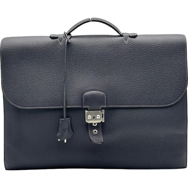 エルメス HERMES サックアデペッシュ41 ヴェルソ □Q刻印 レザン/エタン シルバー金具 トゴ メンズ ビジネスバッグ エルメス HERMES サックアデペッシュ41 ヴェルソ □Q刻印 レザン