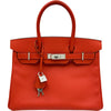 エルメス HERMES バーキン30 C刻印 カプシーヌ/シルバー金具 エプソン レディース ハンドバッグ