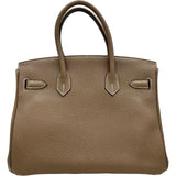 エルメス HERMES バーキン30 □O刻印 エトゥープ シルバー金具 トリヨン レディース ハンドバッグ