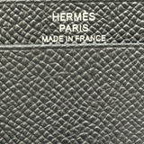 エルメス HERMES べアンミニ C刻印 ブラック シルバー金具 エプソン レディース カードケース