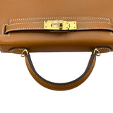 エルメス HERMES ミニケリー2 B刻印 ナチュラルサブレ ゴールド金具 ヴォーバトラー レディース ショルダーバッグ