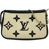 ルイ・ヴィトン LOUIS VUITTON ミニ・ポシェット・アクセソワール M82472 ベージュ/ブラック LVバイザプール レディース ポーチ