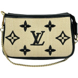 ルイ・ヴィトン LOUIS VUITTON ミニ・ポシェット・アクセソワール M82472 ベージュ/ブラック LVバイザプール レディース ポーチ
