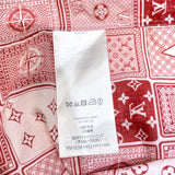 ルイ・ヴィトン LOUIS VUITTON モノグラムトランプ半袖シャツ 18AW HFS14W レッド コットン メンズ 半袖シャツ