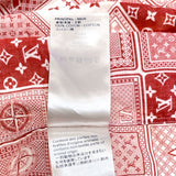 ルイ・ヴィトン LOUIS VUITTON モノグラムトランプ半袖シャツ 18AW HFS14W レッド コットン メンズ 半袖シャツ