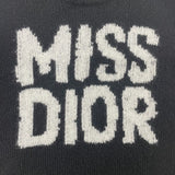 クリスチャン・ディオール Christian Dior MISS DIORロゴカシミヤニットセーター 454S57AM103 ブラック カシミヤ レディース ニット