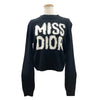 クリスチャン・ディオール Christian Dior MISS DIORロゴカシミヤニットセーター 454S57AM103 ブラック カシミヤ レディース ニット