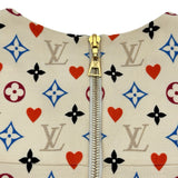 ルイ・ヴィトン LOUIS VUITTON ゲームオン モノグラム総柄半袖ワンピース FKDR50 ベージュ ウール レディース ワンピース