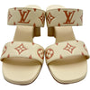 ルイ・ヴィトン LOUIS VUITTON シルエットライン モノグラムミュールサンダル MA1212 アイボリー レザー レディース サンダル