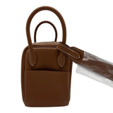 エルメス HERMES リンディ ミニ G刻 ゴールド シルバー金具 トリヨン レディース ショルダーバッグ