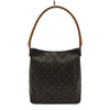 ルイ・ヴィトン LOUIS VUITTON ルーピングGM M51145 ブラウン モノグラム/レザー レディース ショルダーバッグ