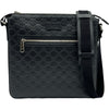 グッチ GUCCI グッチシマ ショルダーバッグ 406408 ブラック シルバー金具 レザー メンズ 斜め掛けバッグ
