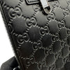 グッチ GUCCI グッチシマ ショルダーバッグ 406408 ブラック シルバー金具 レザー メンズ 斜め掛けバッグ