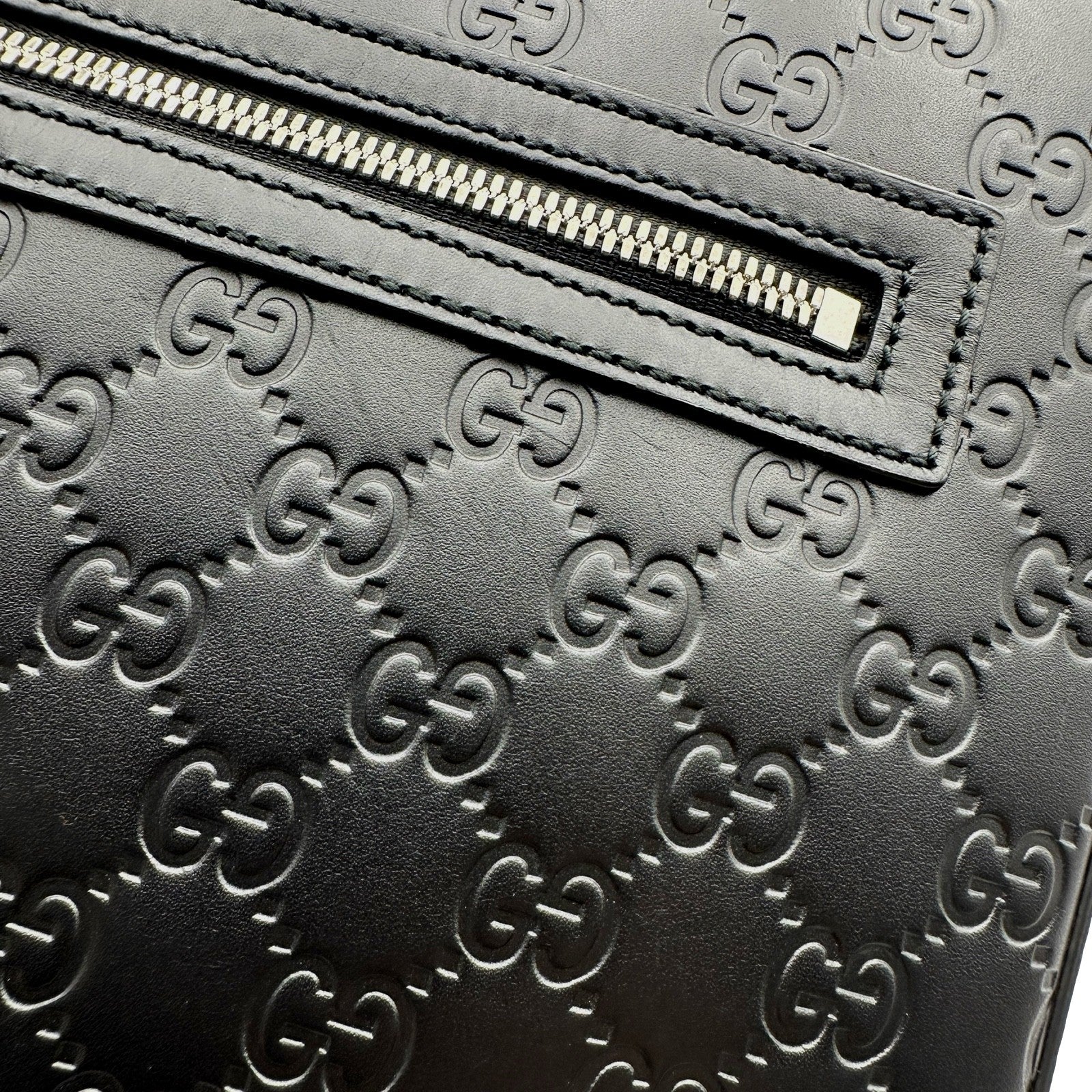 グッチ GUCCI グッチシマ ショルダーバッグ 406408 ブラック シルバー