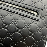 グッチ GUCCI グッチシマ ショルダーバッグ 406408 ブラック シルバー金具 レザー メンズ 斜め掛けバッグ