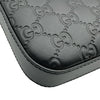 グッチ GUCCI グッチシマ ショルダーバッグ 406408 ブラック シルバー金具 レザー メンズ 斜め掛けバッグ