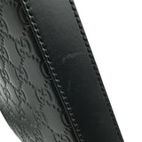 グッチ GUCCI グッチシマ ショルダーバッグ 406408 ブラック シルバー金具 レザー メンズ 斜め掛けバッグ