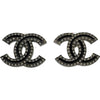シャネル CHANEL ココマークピアス ブラック メタル ストラス アクセサリー レディース