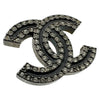 シャネル CHANEL ココマークピアス ブラック メタル ストラス アクセサリー レディース