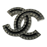 シャネル CHANEL ココマークピアス ブラック メタル ストラス アクセサリー レディース