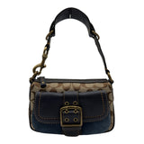 コーチ COACH シグネチャーハンドバッグ 7061 ベージュ キャンバス/レザー レディース ハンドバッグ