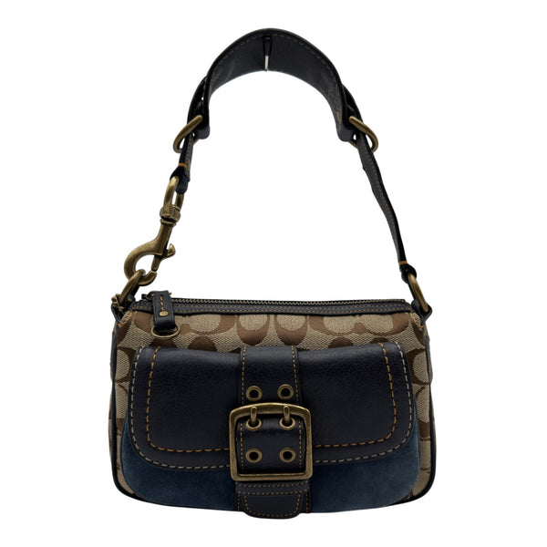 コーチ COACH シグネチャーハンドバッグ 7061 ベージュ キャンバス