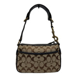 コーチ COACH シグネチャーハンドバッグ 7061 ベージュ キャンバス/レザー レディース ハンドバッグ