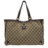 グッチ GUCCI アビートートバッグ 141472 ベージュ GGキャンバス/レザー レディース トートバッグ