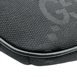 グッチ GUCCI ジャンボGG ボディバッグ 696031 ブラック ジャンボGGキャンバス ユニセックス ウエストバッグ