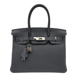 エルメス HERMES バーキン30 W刻 グリミスティ シルバー金具 トゴ レディース ハンドバッグ