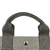 エルメス HERMES ニューフールトゥトートMM グレー トワル キャンバス ユニセックス
