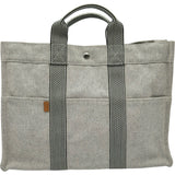 エルメス HERMES ニューフールトゥトートMM グレー トワル キャンバス ユニセックス