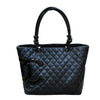 シャネル CHANEL カンボンライントートバッグ A25169 ブラック ラムスキン レディース トートバッグ