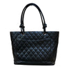 シャネル CHANEL カンボンライントートバッグ A25169 ブラック ラムスキン レディース トートバッグ
