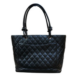 シャネル CHANEL カンボンライントートバッグ A25169 ブラック ラムスキン レディース トートバッグ
