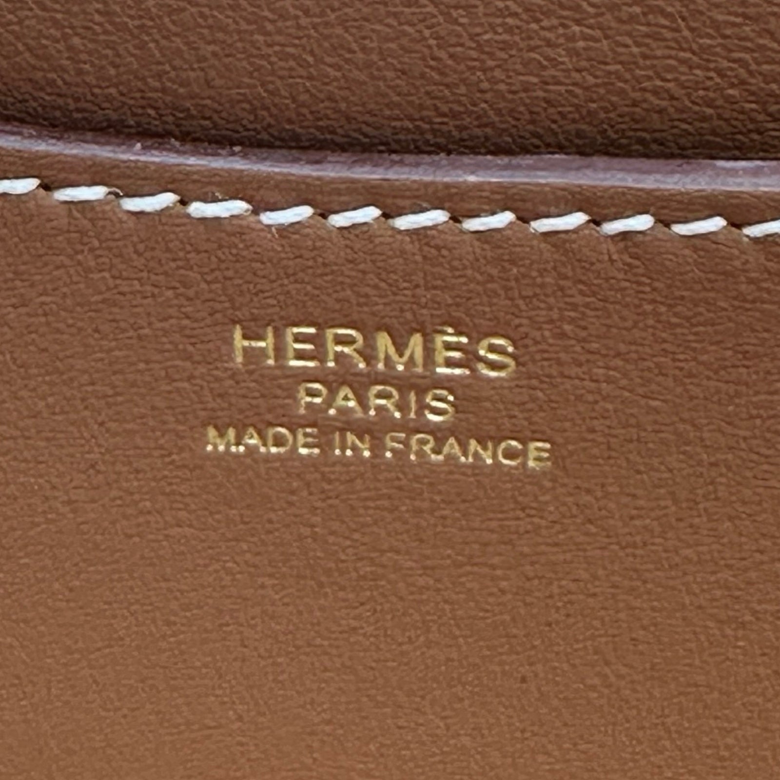 エルメス HERMES インザループ18 W刻 エクリュ/ゴールド ゴールド金具