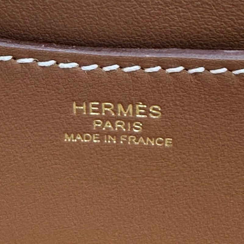 エルメス HERMES インザループ18 W刻 エクリュ/ゴールド ゴールド金具
