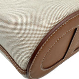 エルメス HERMES インザループ18 W刻 エクリュ/ゴールド ゴールド金具 トワル スイフト レディース ハンドバッグ