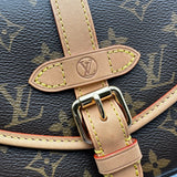 ルイ・ヴィトン LOUIS VUITTON ソミュールBB M46740 ブラウン モノグラム・レザー レディース ショルダーバッグ