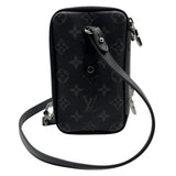ルイ・ヴィトン LOUIS VUITTON ダブルフォンポーチ M69534 モノグラム モノグラム・エクリプス・リバース メンズ ショルダーバッグ